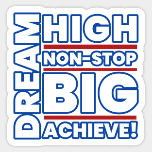 Dream Big Minimalist Aesthetic Design Sticker